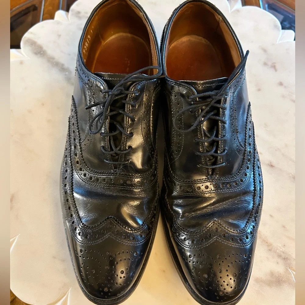Allen Edmonds McAllister Wingtip Oxford Leather Shoes 9 C